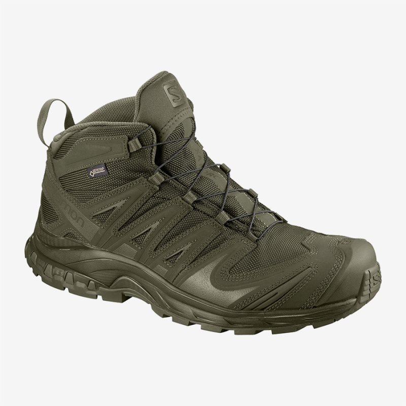 Botas Tacticas Salomon XA FORCES MID GTX Hombre Verde Oliva (ES-ZMBD)
